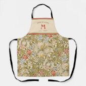 Tablier William Morris Lily Art Nouveau Floral (Recto)