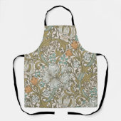 Tablier William Morris Lys Bleu Or Classique (Recto)