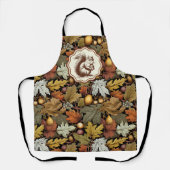 Tablier William Morris part d'automne avec Squirrel Retro (Recto)