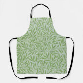 Tablier William Morris Saule Fleur Classique Vert (Recto)