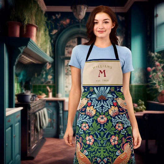 Tablier William Morris Strawberry Thief Apron
