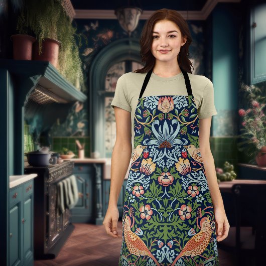 Tablier William Morris Strawberry Thief Apron