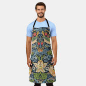 Tablier William Morris Strawberry Thief Motif floral (Porté)