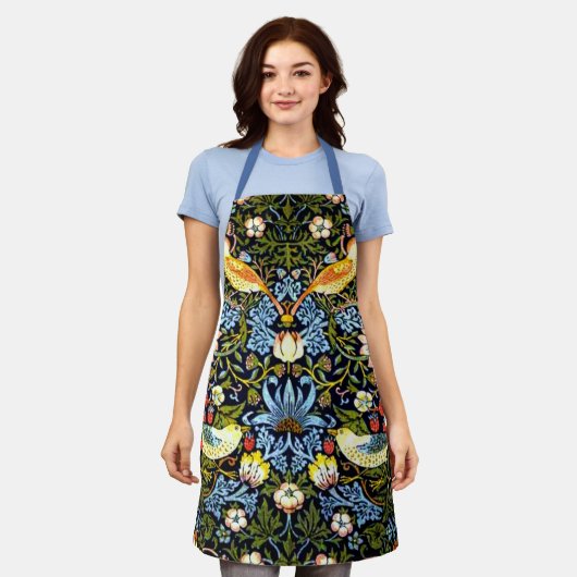 Tablier William Morris - Thief aux fraises (Porté)
