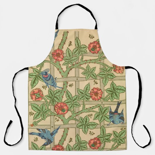 Tablier William Morris Trellis Design classique de papier (Recto)