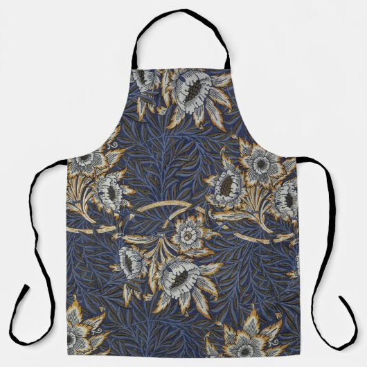 Tablier William Morris Tulip Willow Blue Motif (Recto)