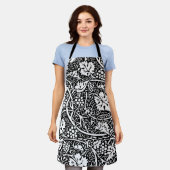 Tablier William Morris Vin de raisin noir blanc (Porté)