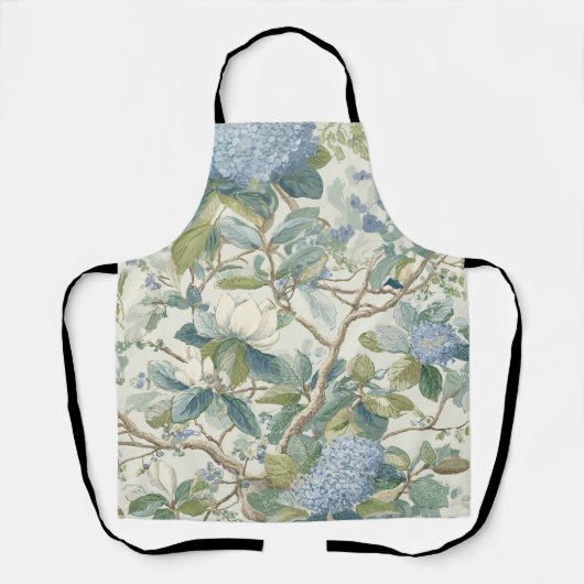 Tablier Willow Little Magnolia Wallpaper Floral Coastal (Recto)