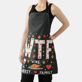 Tablier WIne Turquie Famille drôle Thanksgiving (Insitu)