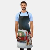 Tablier Winter Bulldog Caravan Christmas Adventure (Porté)