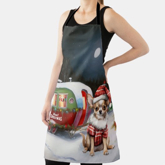 Tablier Winter Chihuahua Caravan Christmas Adventure (Insitu)