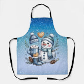 Tablier Winter Cozy Snowman (Recto)