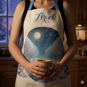 Tablier Winter Foxes by Moonlit Snowy River