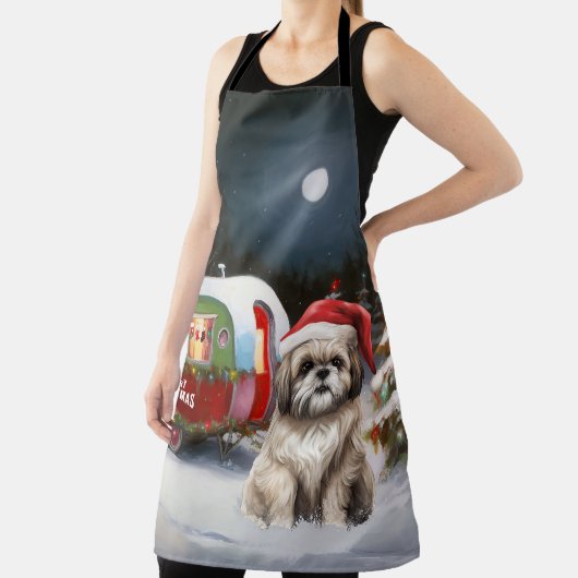 Tablier Winter Havanese Caravan Christmas Adventure (Insitu)