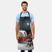 Tablier Winter Schnauzer Caravan Christmas Adventure (Porté)