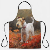 Tablier Wirefox Terrier en automne Leaves automne Inspire (Recto)