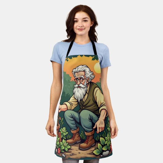 Tablier Wise GardenerCharming Vegetable Patch Kitchen Wear (Porté)