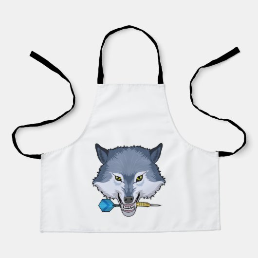 Tablier Wolf aux fléchettes avec Dart (Recto)