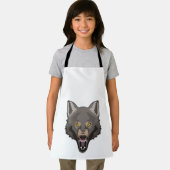 Tablier Wolf en colère (Insitu)