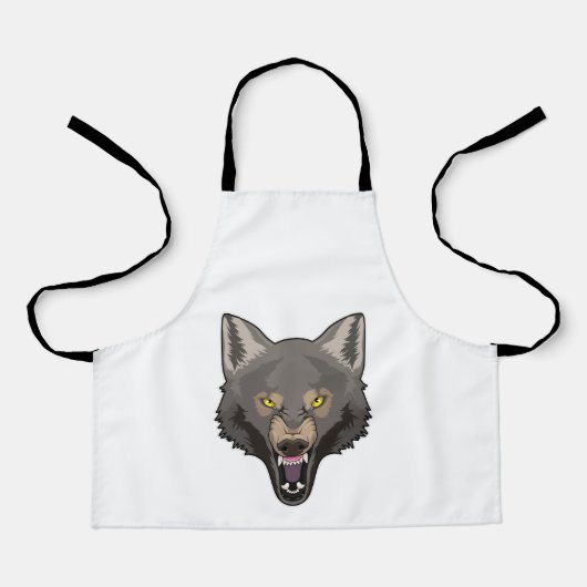 Tablier Wolf en colère (Recto)