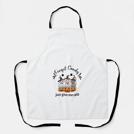Tablier Womens Candy Just Give Me Cats drôle design _2 (Recto)