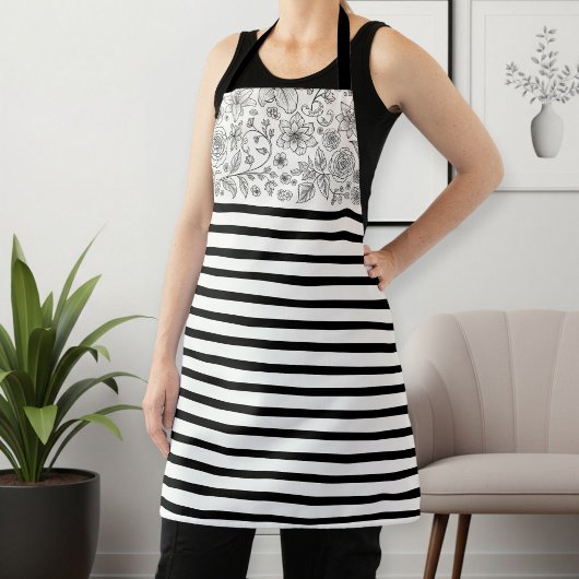 Tablier Women's Kitchen Apron with Stylish Pattern