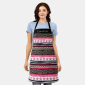 Tablier Wonder Woman Motif tribale (Porté)