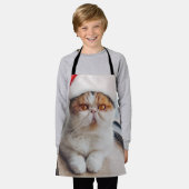 Tablier Wonderful persian cat with Santa Claus (Porté)