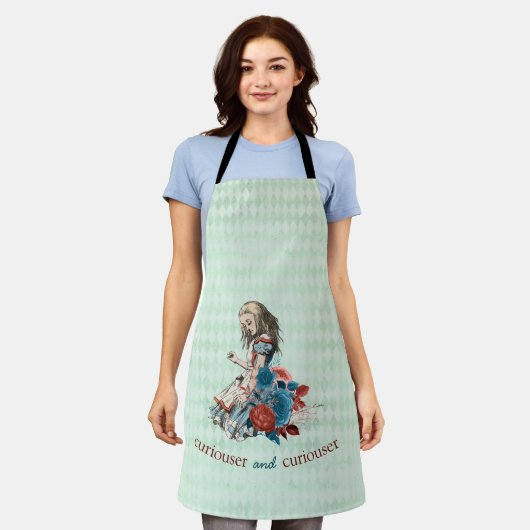 Tablier Wonderland Curiouser Vintage Storybook Alice (Porté)