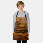 Tablier Woody Waves of Wonder - Élégant grain de bois mode (Porté)