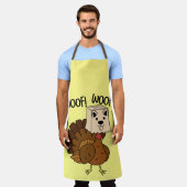 Tablier Woof Woof Funny Thanksgiving Turquie Kitchen Apron (Porté)