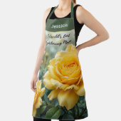 Tablier World's Best Mom Yellow Roses Garden Lover Kitchen (Insitu)