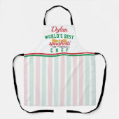 Tablier World's Best Spaghetti and Meatballs Chef (Recto)