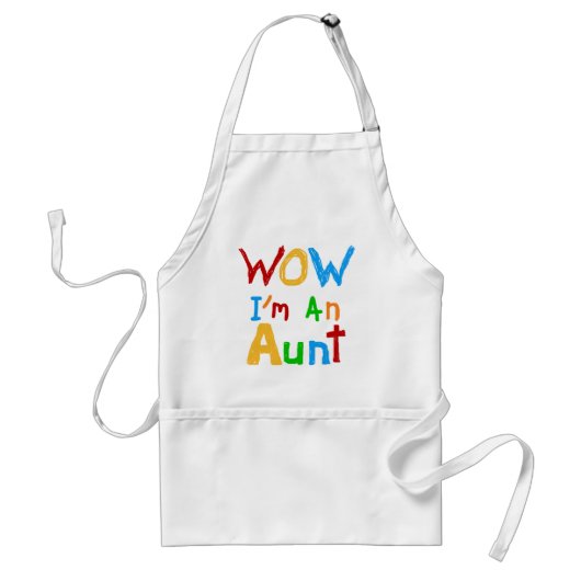 Tablier WOW Je suis une tante T-shirts et cadeaux (Devant)