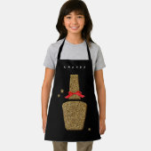 Tablier XS Nail SALON - Polissage à ongles doré no (Insitu)