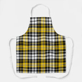 Tablier Yellow Black White Plaid Tartan Pattern Design  (Recto)