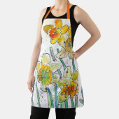 Tablier Yellow Daffodil Daffodils flower floral Watercolor (Insitu)