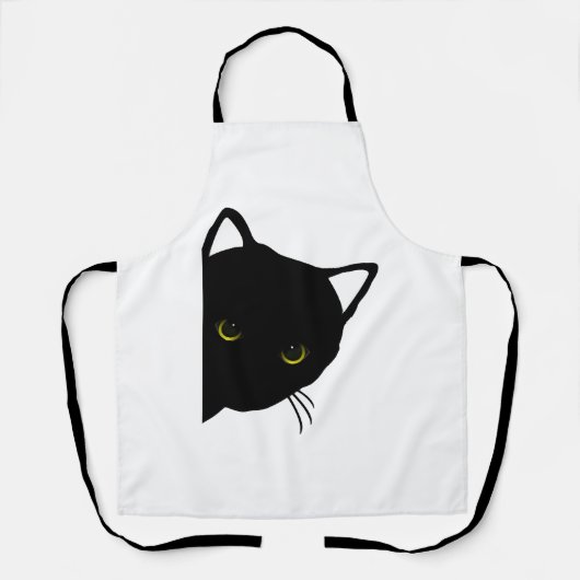 Tablier yeux de chat noir à gauche (Recto)
