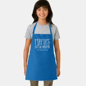 Tablier Yiayia petite aide grecque personnalisée bleu (Insitu)