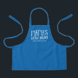 Tablier Yiayia petite aide grecque personnalisée bleu<br><div class="desc">Le cadeau idéal pour les petits appuis de cuisine préférés de yiayia! Ce mignon tablier bleu de type blanc dit "la petite aide de Yiayia" et a de la place pour un nom. Ce design est coordonné avec la collection "personne ne cuisine comme yiayia" d'tabliers et de cadeaux. Personne ne...</div>
