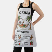 Tablier Yo Santa Funny Summer Christmas Tropical Holiday (Insitu)