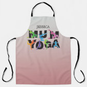 Tablier Yoga Maman Méditation Hobby Mère Mignonne Maman (Recto)