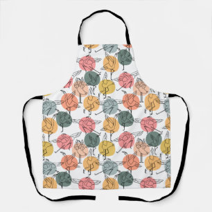 Tablier Yoga pose motif Yoga sans couture motif 37