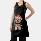 Tablier Yorkie Christmas Chien Long Noël Cadeau (Insitu)