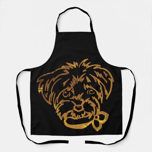Tablier Yorkie Poo (Recto)