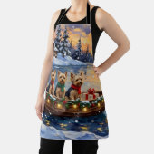 Tablier Yorkipoo Christmas Boat Holiday (Insitu)