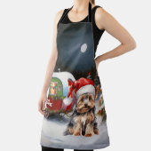 Tablier Yorkshire Terrier Caravan Christmas Adventure (Insitu)
