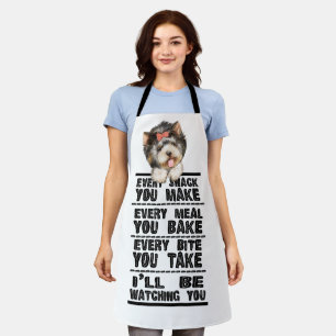 Tablier Yorkshire Terrier Chaque Snack Que Vous Faites Apr