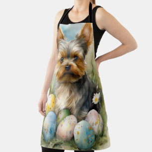 Tablier Yorkshire Terrier Chien Avec Oeufs De Pâques Vacan