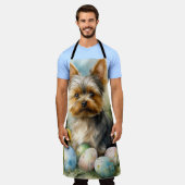 Tablier Yorkshire Terrier Chien Avec Oeufs De Pâques Vacan (Porté)